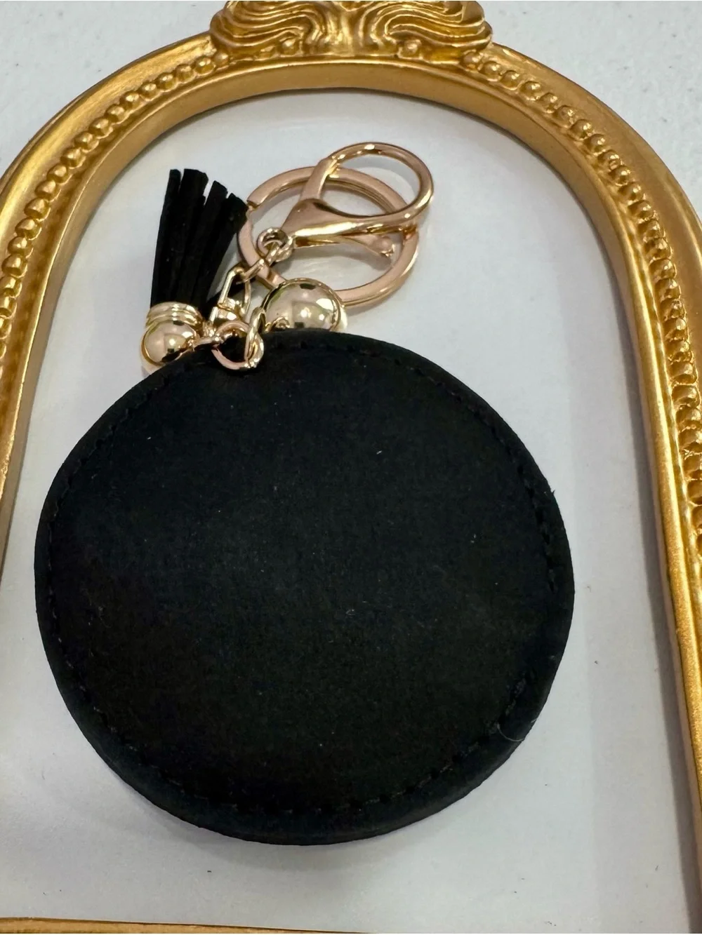 New Crystal Embellished Round Keyring